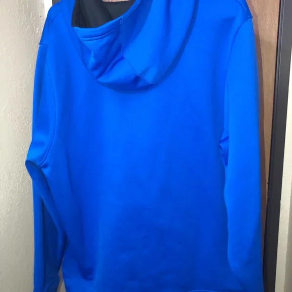 Under armor men’s large hoodie- color royal blue black logo - Picture 2 of 3